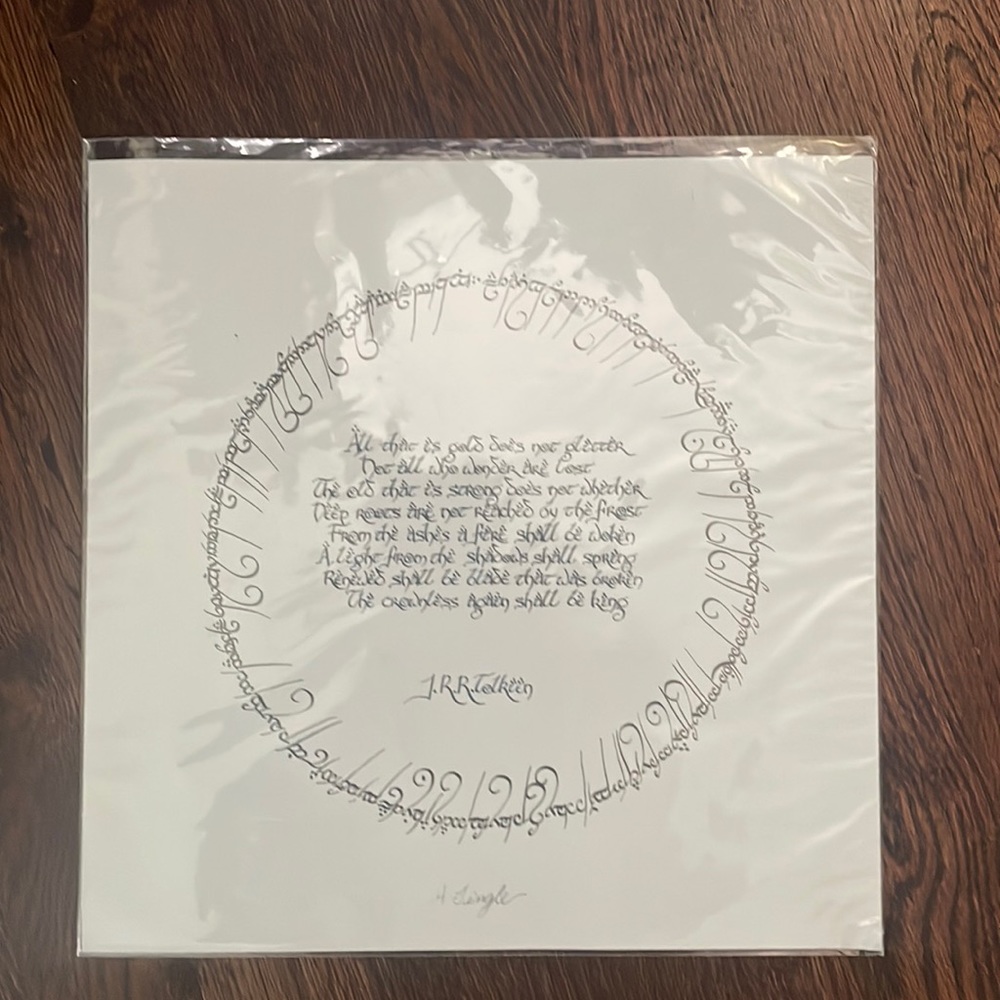 Lord of the Rings print (11 in x 11 in)